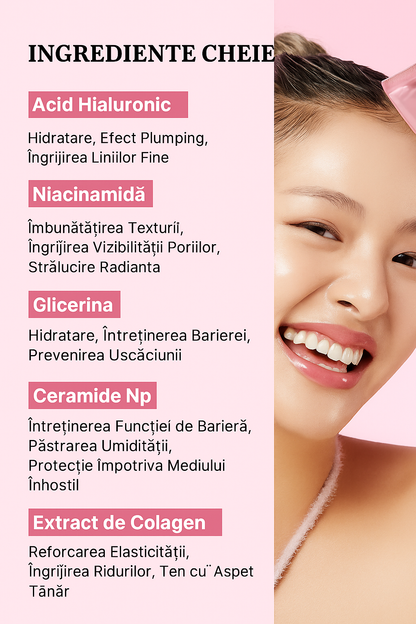 Masca de noapte cu colagen pentru volum și fermitate